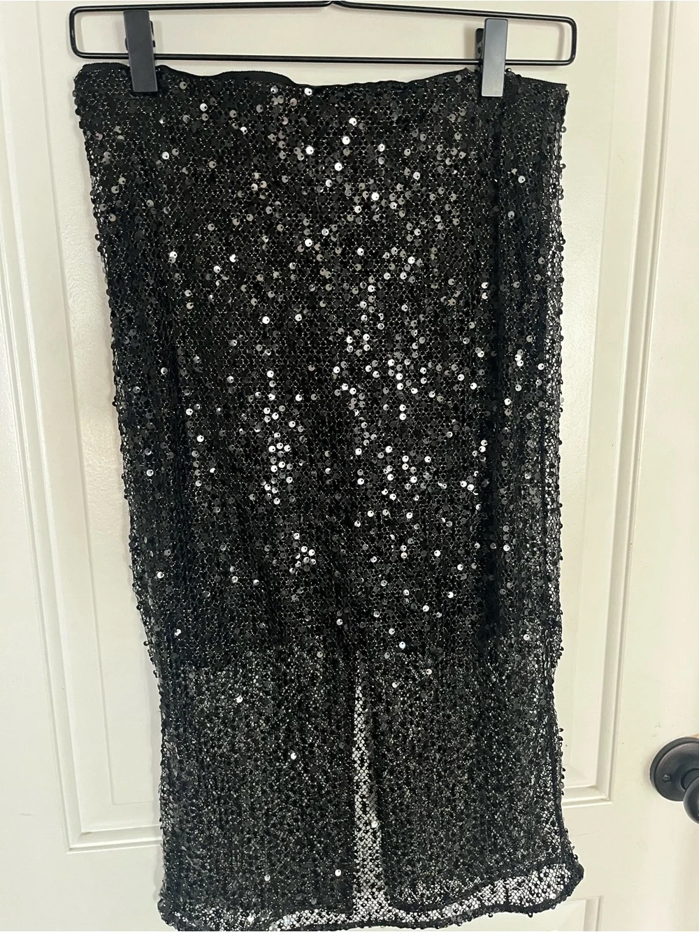 J. Crew Collection Black Sequin skirt